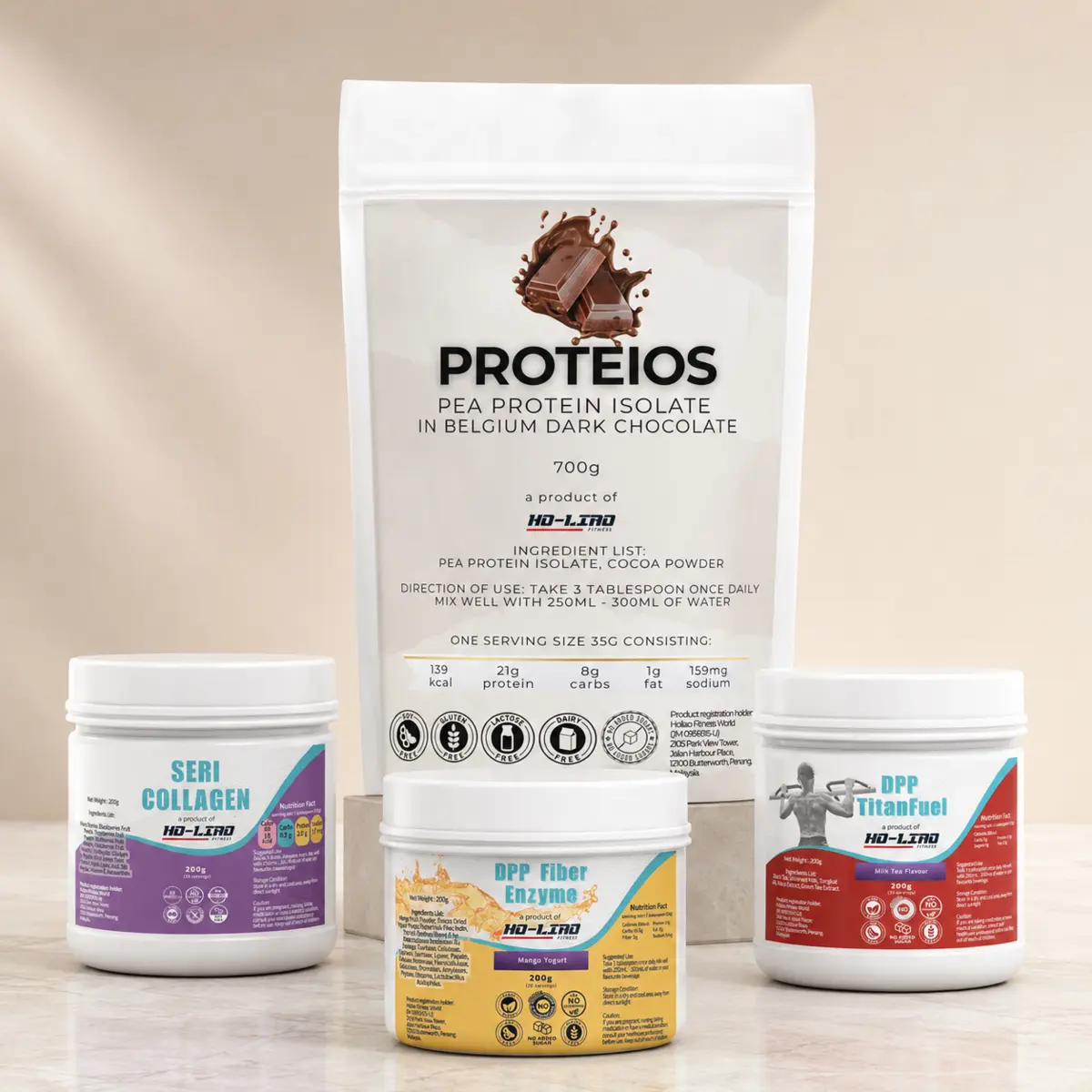 Proteios Nutrition product range
