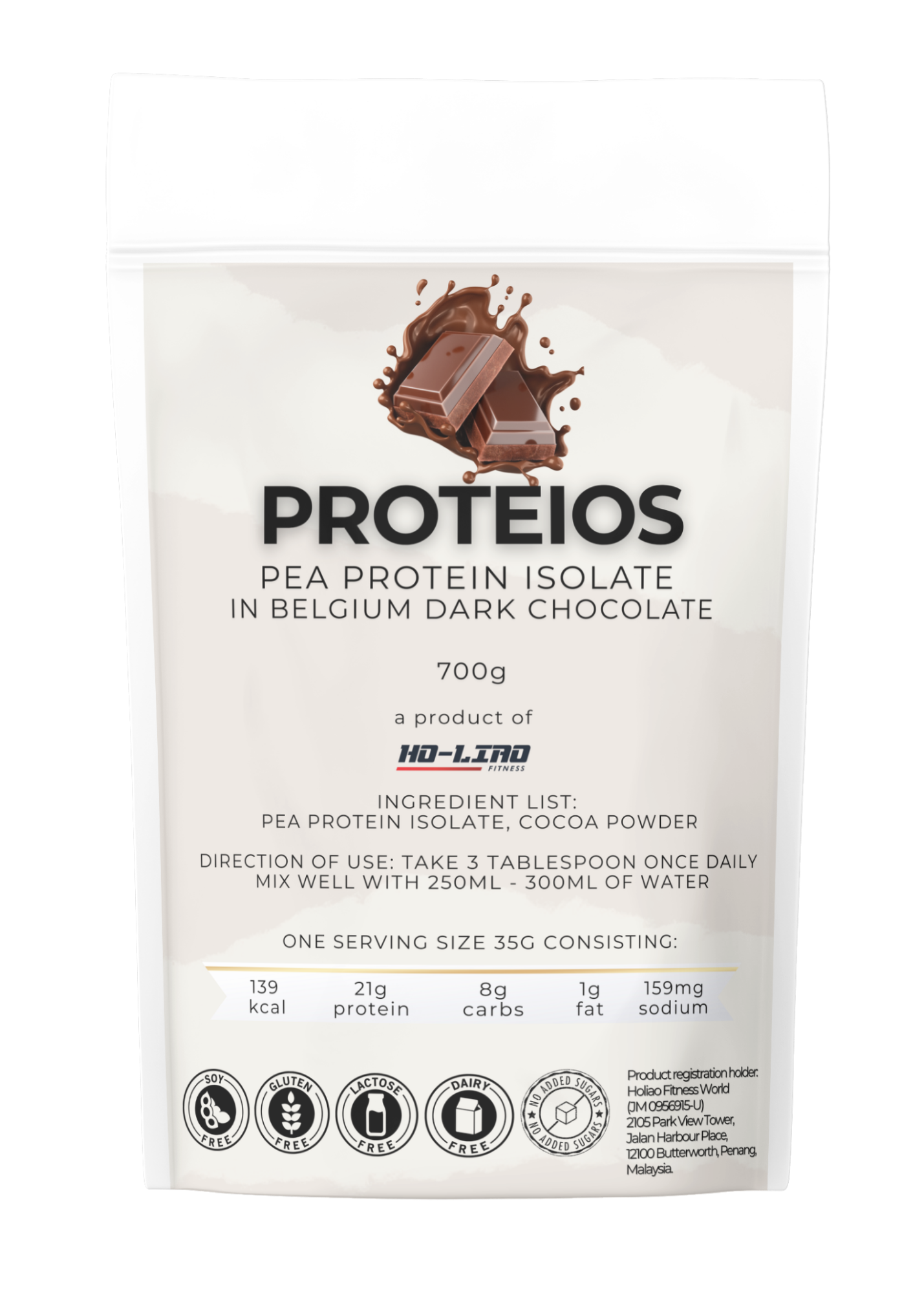 Proteios Belgian Chocolate Protein